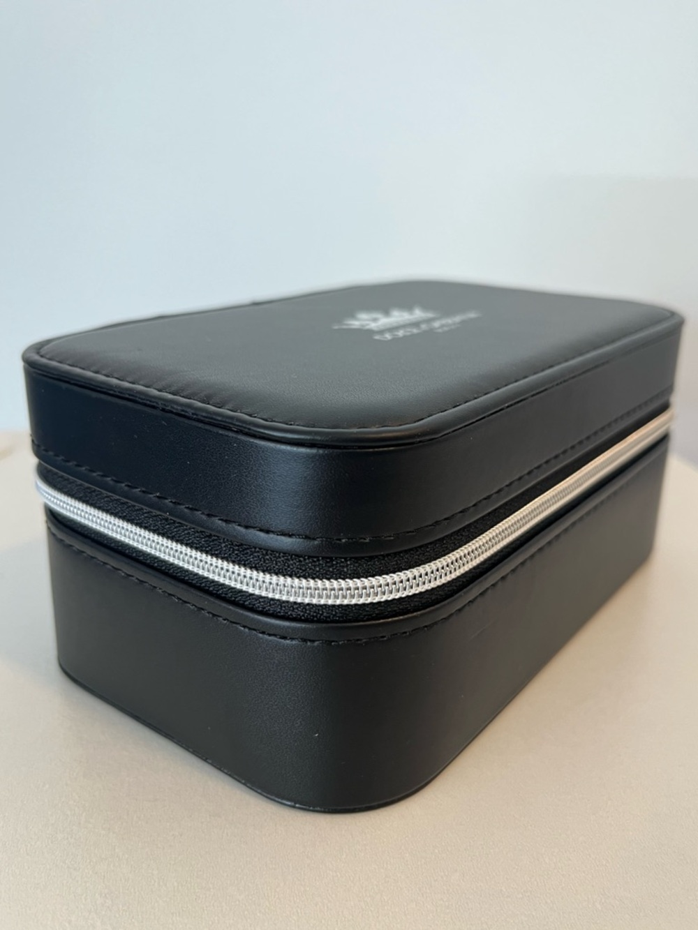 Authentic Dolce & Gabbana Black and Silver Jewelry Box Organizer / Travel Case - Picture 3 of 9